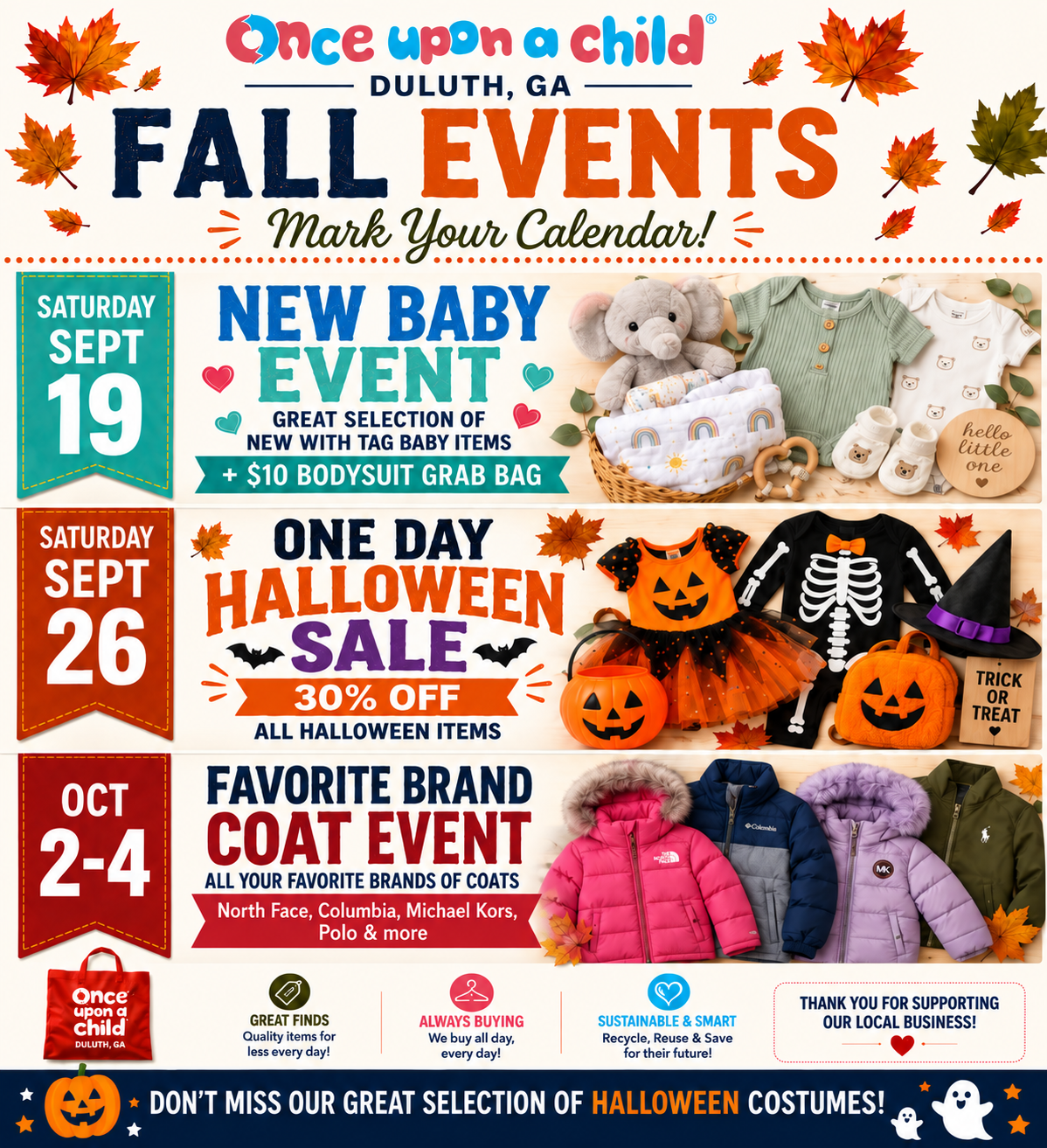 Don't miss our upcoming Fall events